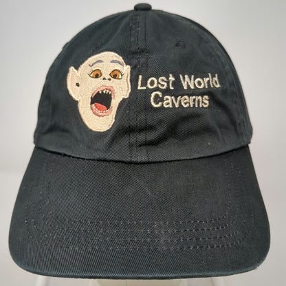 Bullet Line Lost World Caverns Baseball Cap Black One Size Slideback Cave Hat