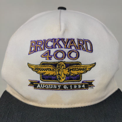 SS Sport Service Men's Snapback Hat White Black OSFA Brickyard 400 Vintage 1994