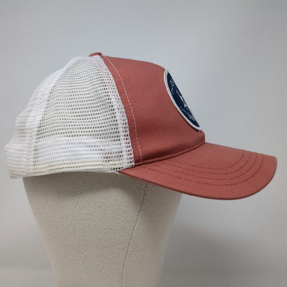 Over Under Trucker Hat Pink One Size Labrador Dog Patch Mesh Back Snapback Hat