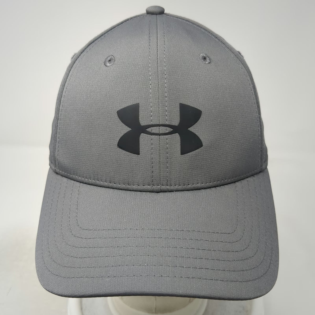 Under Armour Baseball Cap Gray L UA Storm Stretch Fit Performance Sport Hat