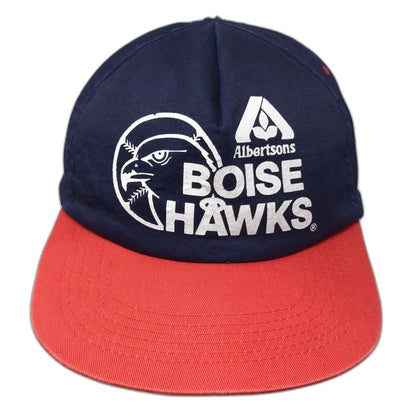 Boise Hawks 5 Panel Blue Red One Size Albertsons Hat Green Underbrim Snapback