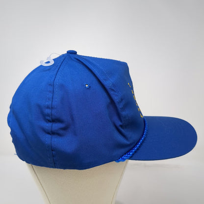 Speedway 5 Panel Blue One Size Tohono O'odham Farms Snapback Hat Rope Brim