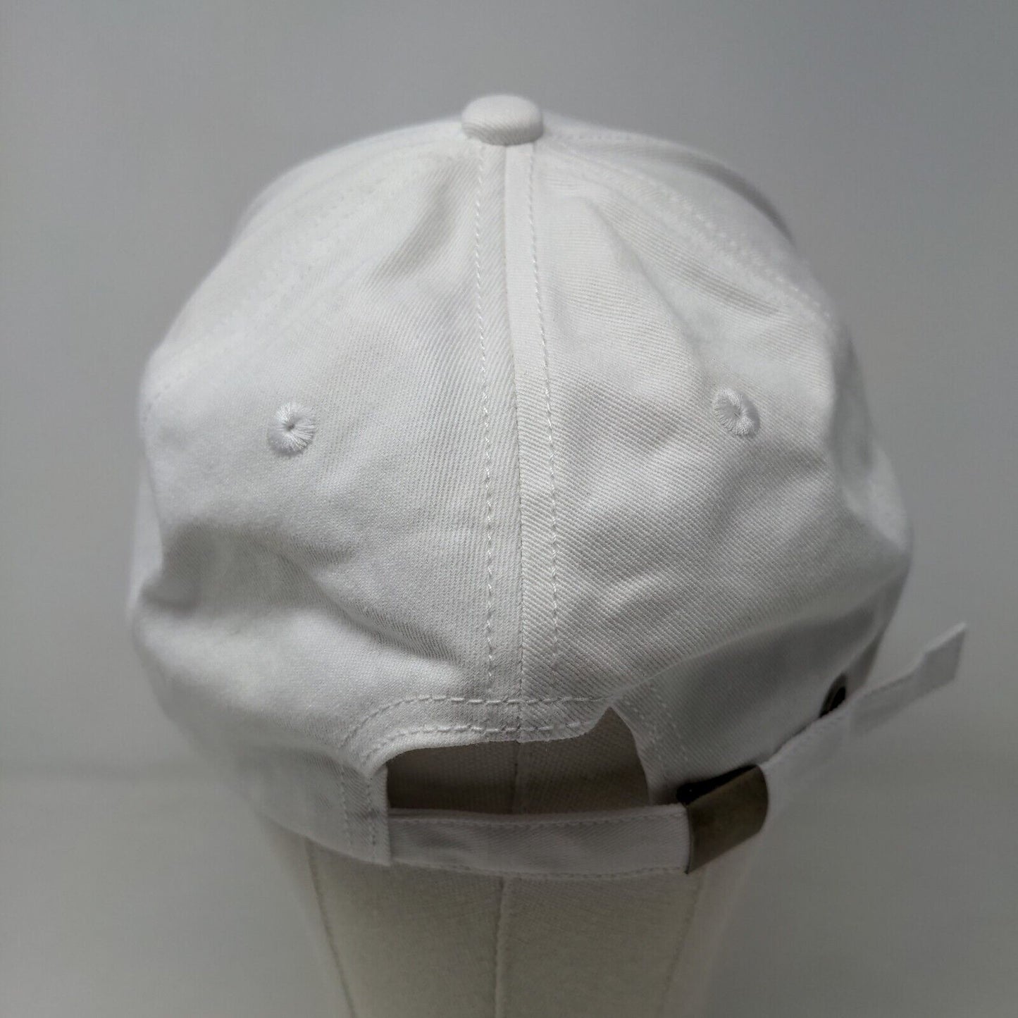 Unbranded Men's Slideback Hat White Adjustable Blank 100% Cotton