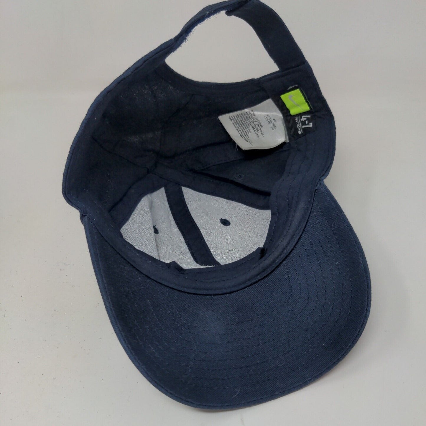 Nike Boy's Strapback Hat Blue Size 4-7 Embroidered Swoosh Logo