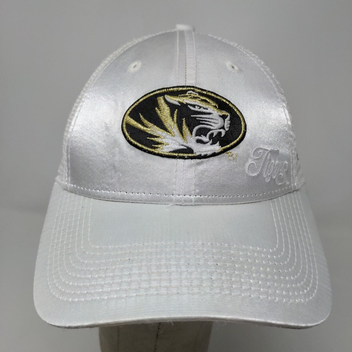 New Era Women's Snapback Mesh Back Hat White Embroidered Tigers Logo