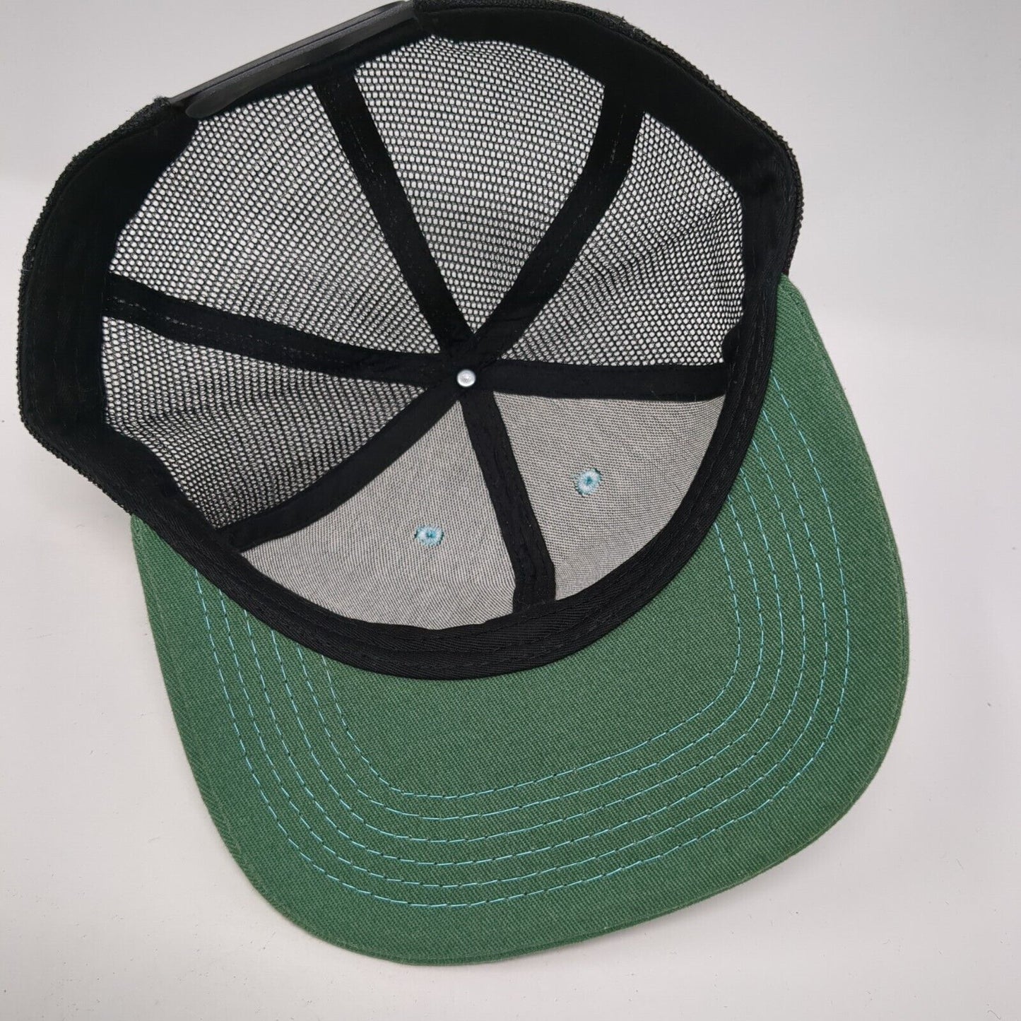 Hydrus Board Tech Snapback Trucker Hat Green One Size Mesh Back 6 Panel