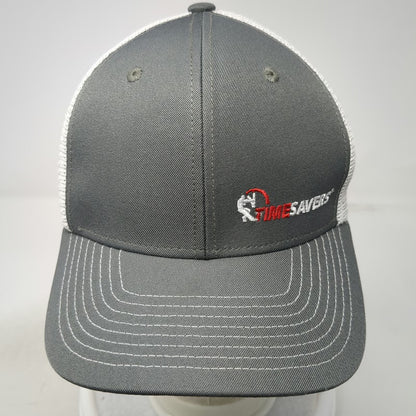 Port Authority Trucker Hat Gray One Size Snapback Mesh Recycled Timesavers Logo