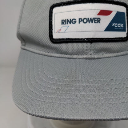 Ring Power Patch Fitted Hat Gray L/XL Solid 6 Panel Outdoor Cap