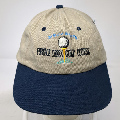 KC Caps HeadShot Baseball Cap Brown OSFM Furnace Creek Golf Course Slideback Hat