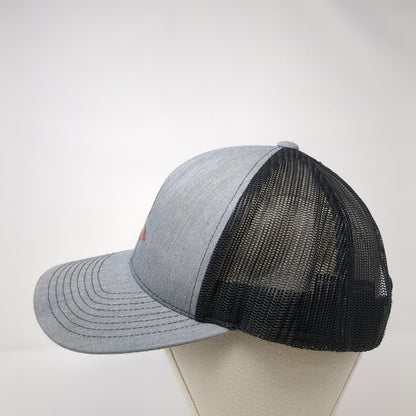 Pacific Headwear Snapback Trucker Hat Gray One Size Adjustable Mesh Back