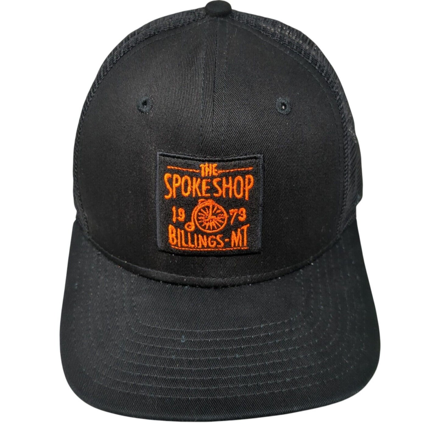 The Spoke Shop Billings MT Trucker Hat Black One Size Mesh Back New Era