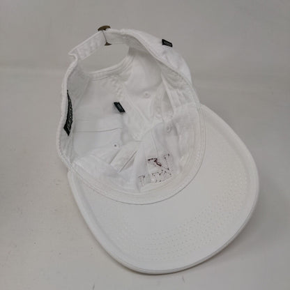 Legacy Men's Slideback Hat White Adjustable Patch KU Logo 100% Cotton