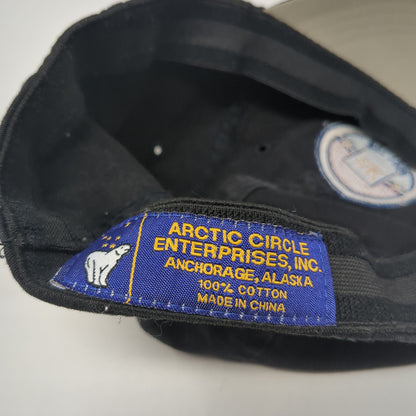 AK The Great Land Fitted Hat Black One Size Arctic Circle Enterprises