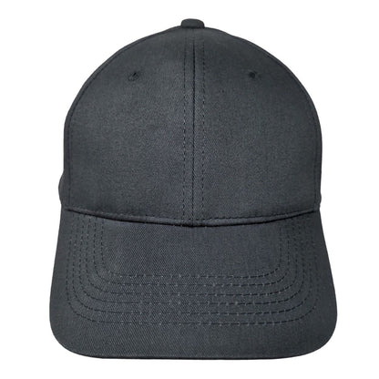 George Strapback Hat Gray One Size Adjustable Vented Holes 6 Panel Blank