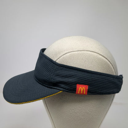 McDonald's Blue Yellow Red Visor One Size Snapback Hat Mesh Underbrim Logo
