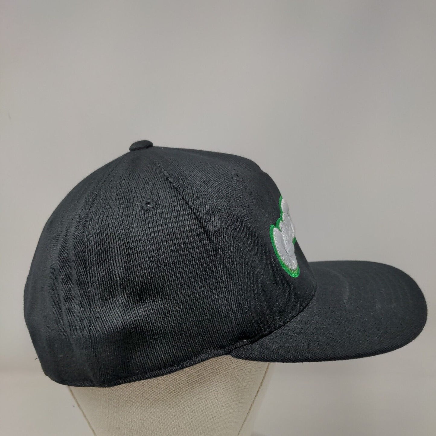 One Up Snapback Hat Black One Size Embroidered 110|One Ten Flexfit Tech Yupoong