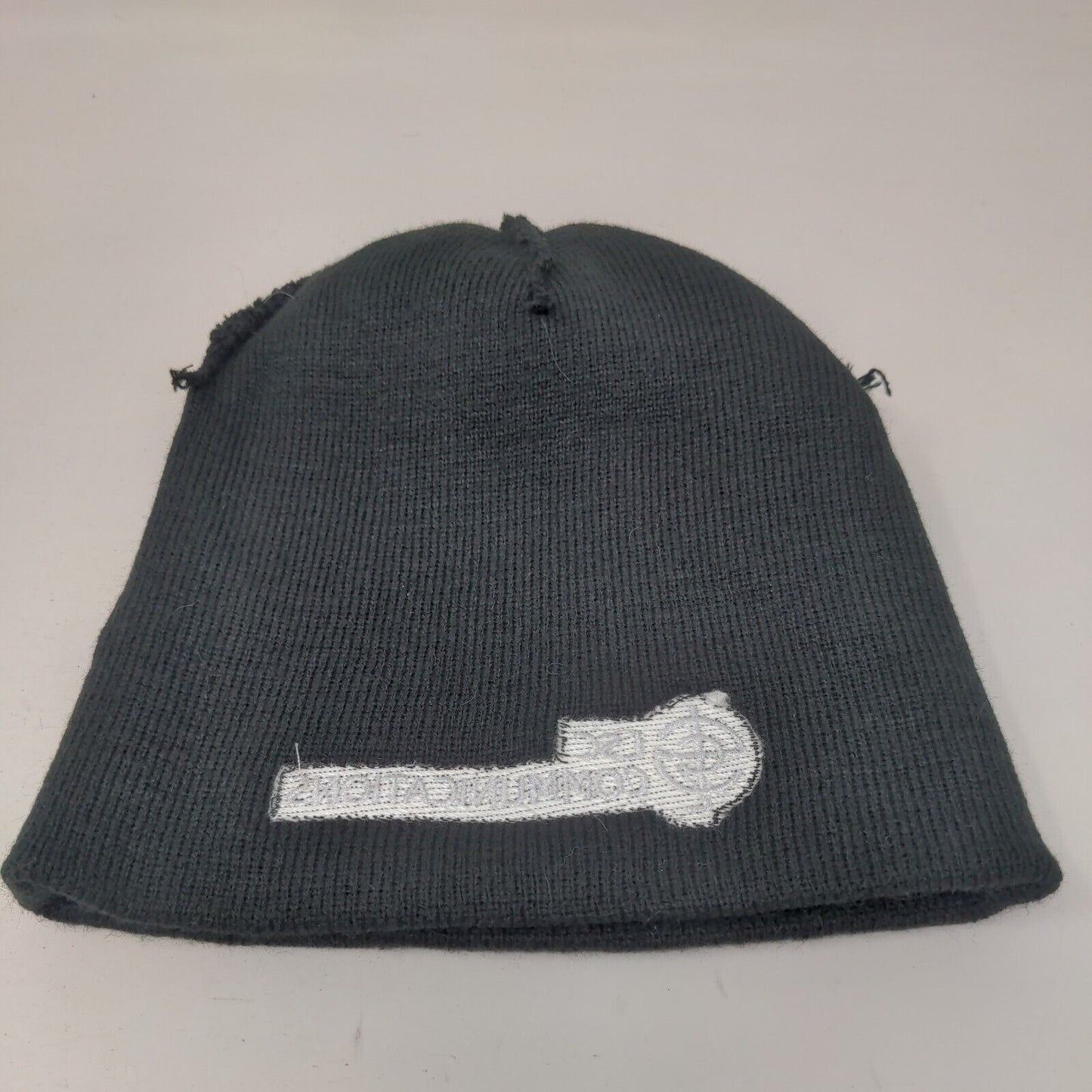 LSC Communications Knit Beanie Hat Black One Size Embroidered Hit Wear