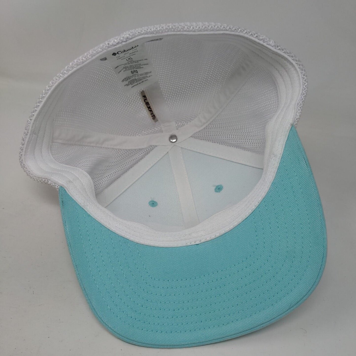 Great Seal of The State of Florida Fitted Mesh Back Trucker Hat Blue L/XL