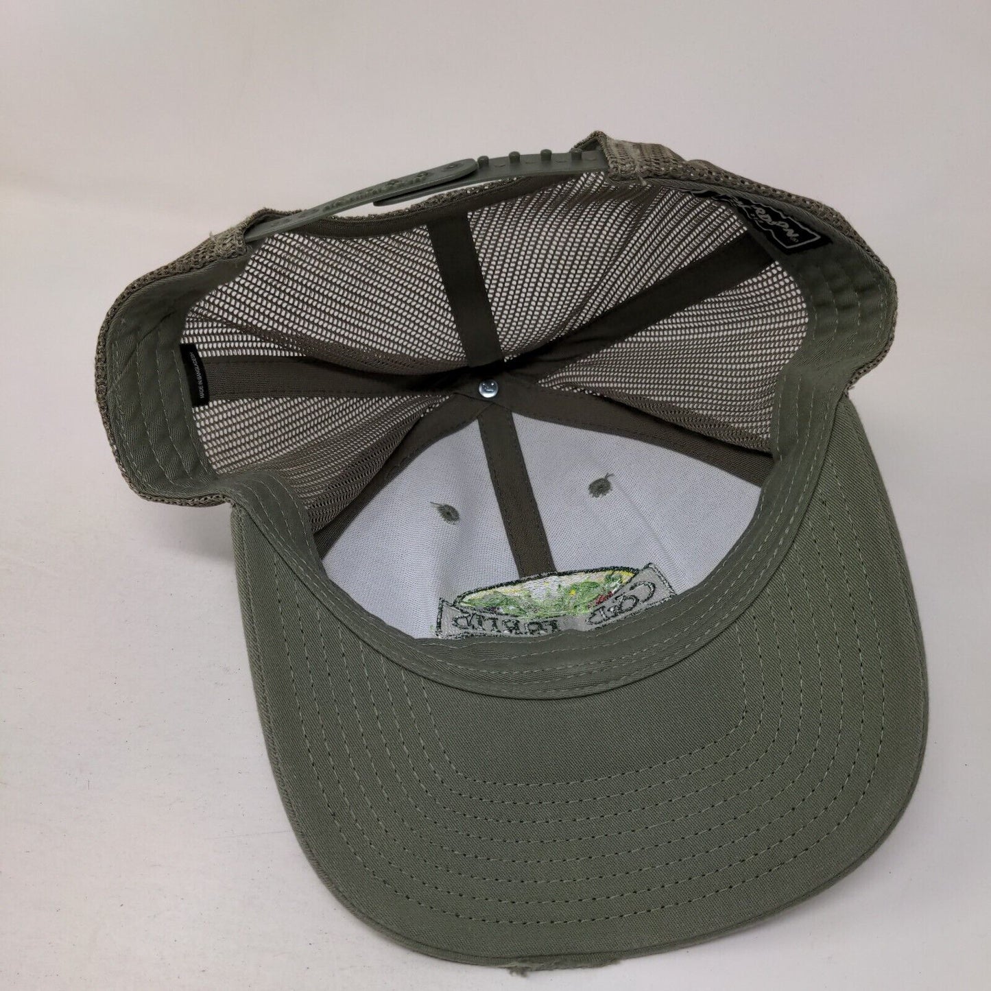 C&B Farms Snapback Trucker Hat Green One Size Adjustable Mesh Back Richardson
