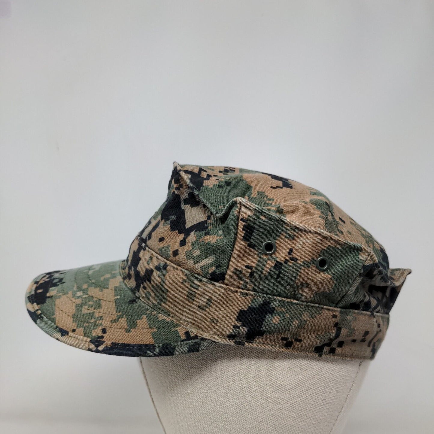 US Marine Corps Fitted Cadet Army Cap Hat Camo One Size Embroidered