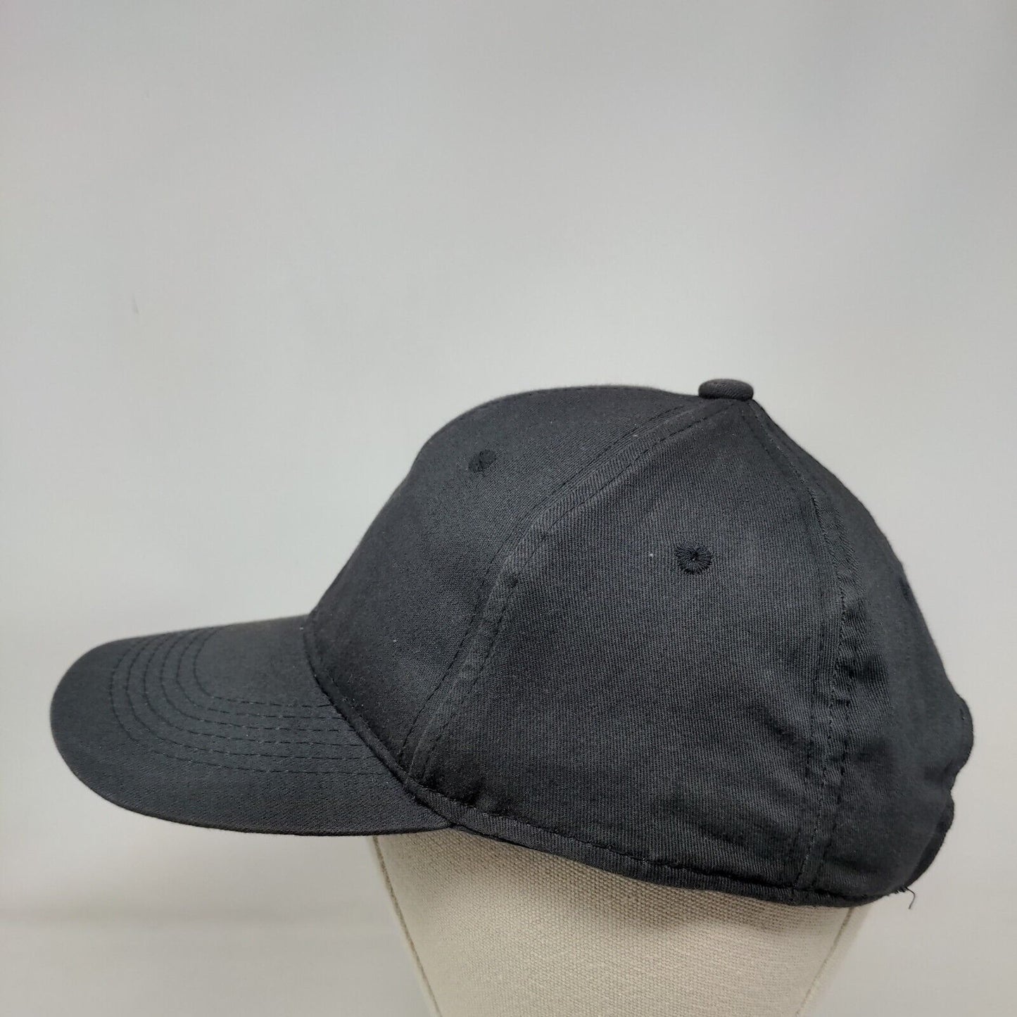 George Strapback Hat Gray One Size Adjustable Vent Holes 6 Panel Blank