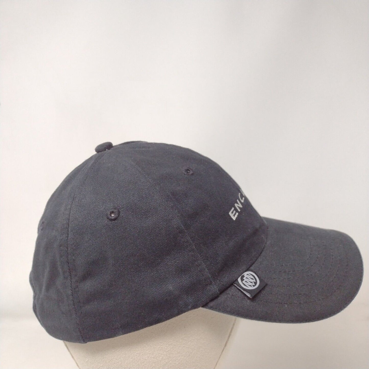 Enclave Strapback Hat Black OSFA Adjustable Embroidered The Max Hat Cotton