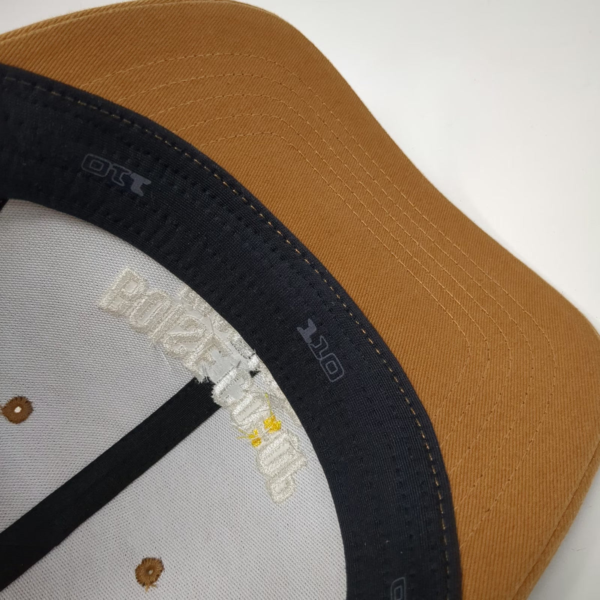 Carhartt Trucker Hat Brown One Size Boise Co-op Market Mesh Snapback Logo 1973