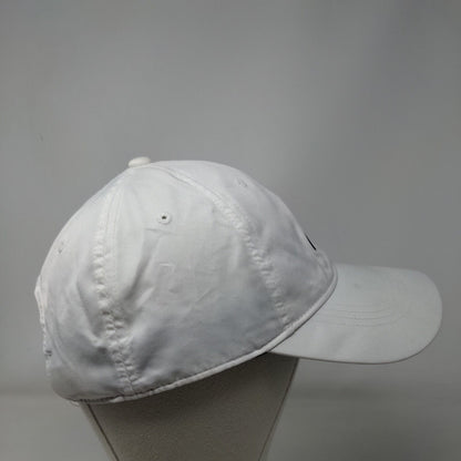 Nike Strapback Hat White OSFM Adjustable Swoosh Logo Heritage86 Dri-Fit