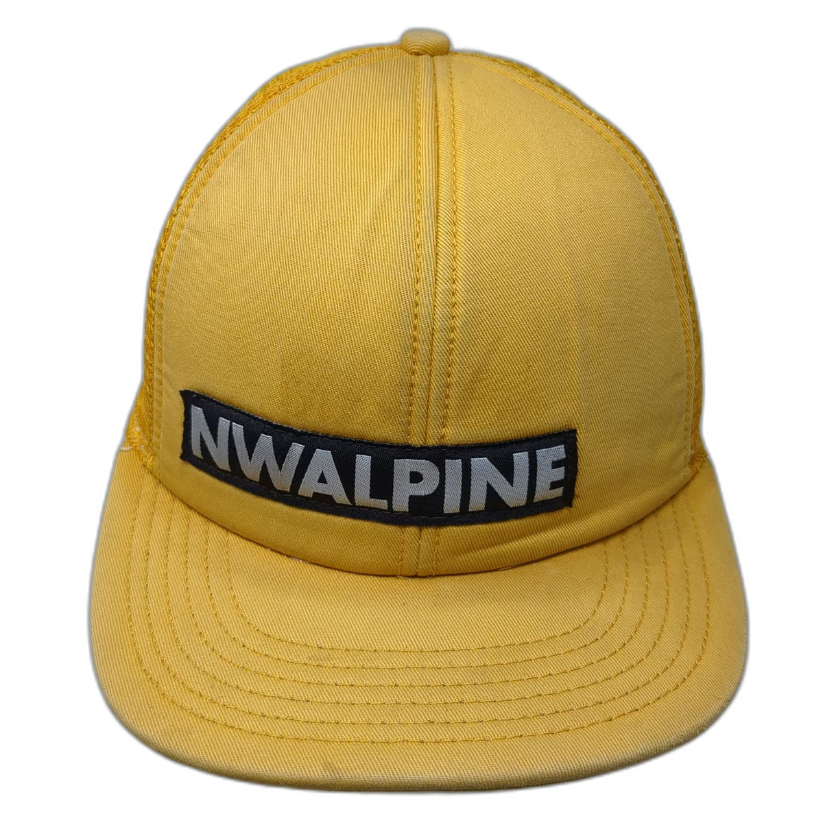 Coal NWALPINE Trucker Hat Yellow One Size Mesh Snapback Patch Seattle Headwear