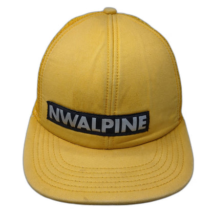 Coal NWALPINE Trucker Hat Yellow One Size Mesh Snapback Patch Seattle Headwear