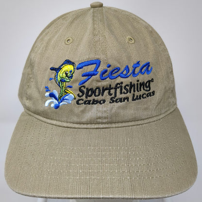 Ouray Baseball Cap Brown One Size Fiesta Sportfishing Cabo San Lucas Mexico Hat