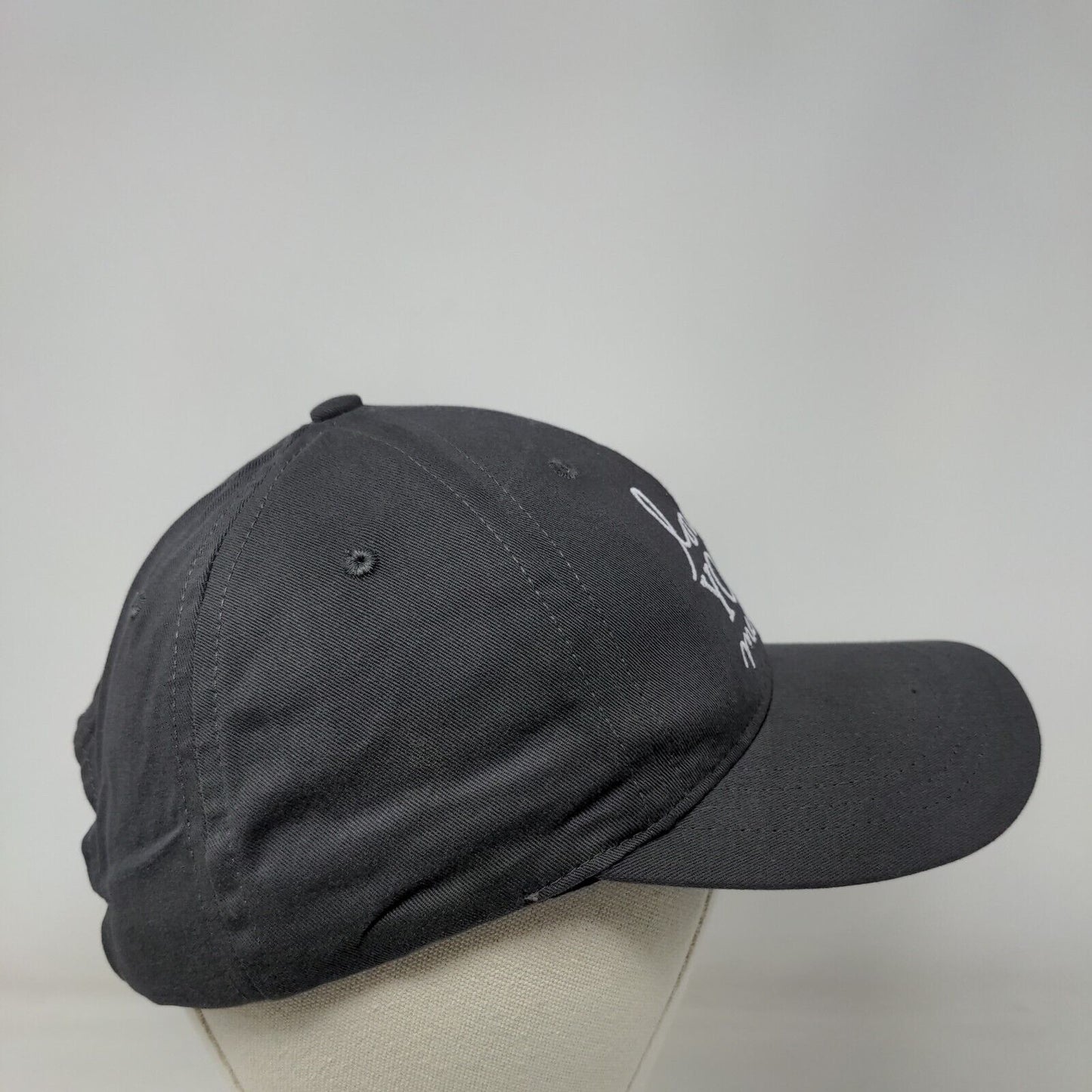 Love Your Melon Slideback Hat Gray One Size Adjustable Embroidered