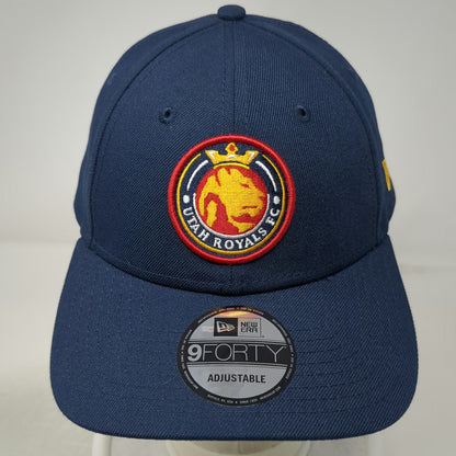 New Era Utah Royals FC Baseball Cap Blue One Size Strapback Soccer Hat 9FORTY