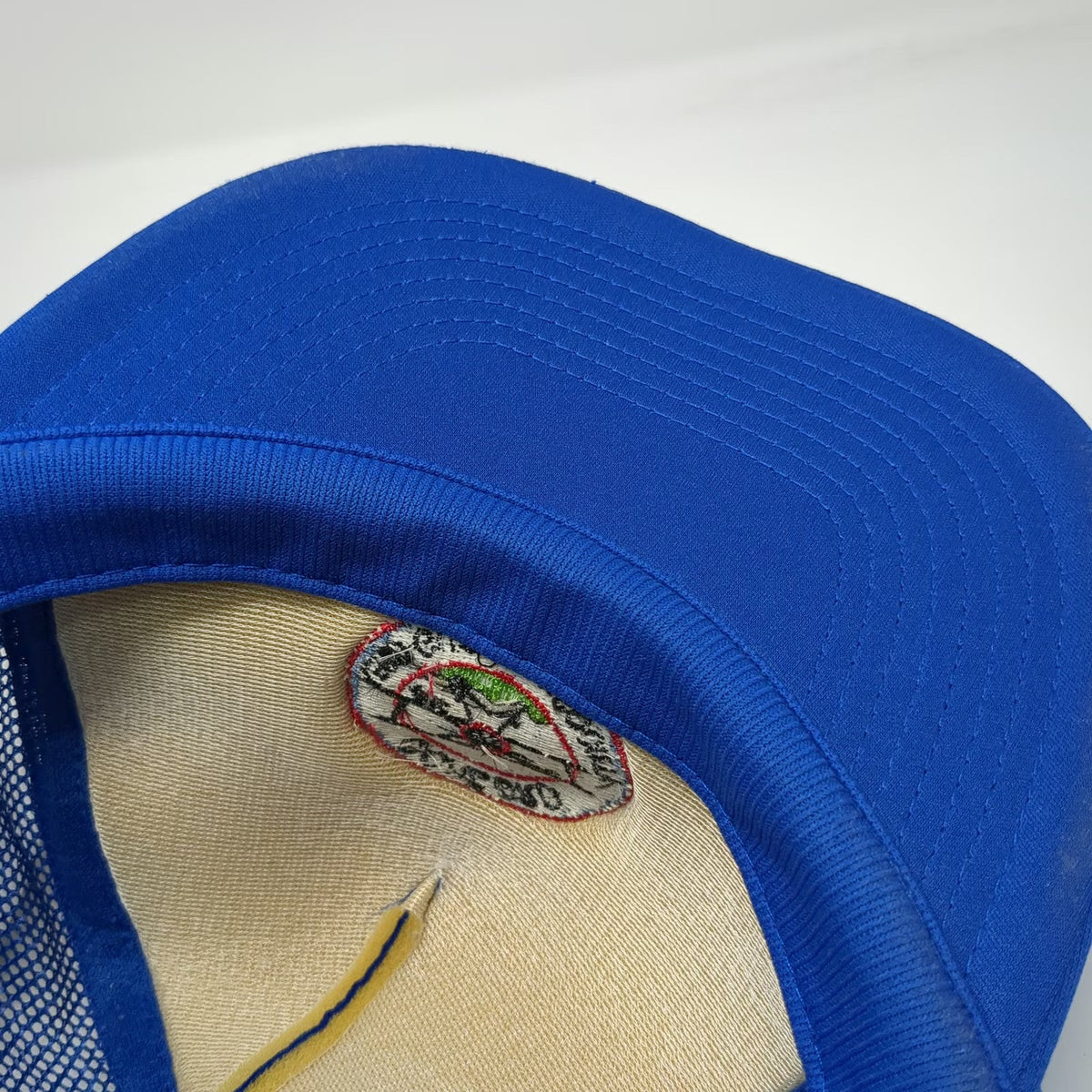 Luna Basics Blue One Size Trucker Hat Concord Aero Guidance Society Biplane Mesh