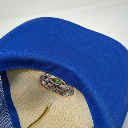 Luna Basics Blue One Size Trucker Hat Concord Aero Guidance Society Biplane Mesh