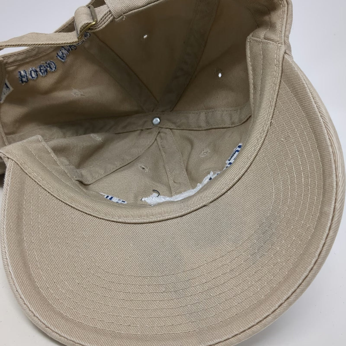 '47 Baseball Cap Beige Blue White One Size Full Sail Brewing Hood River Oregon