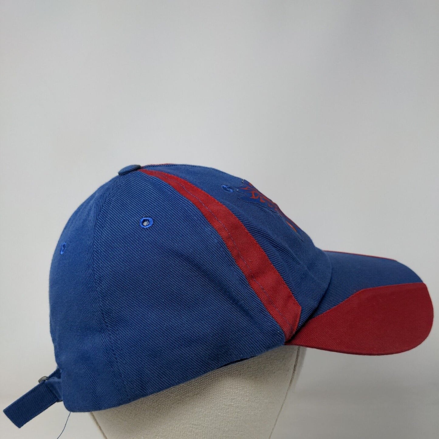 Unbranded Slideback Hat Blue One Size Adjustable Vent Holes 6 Panel