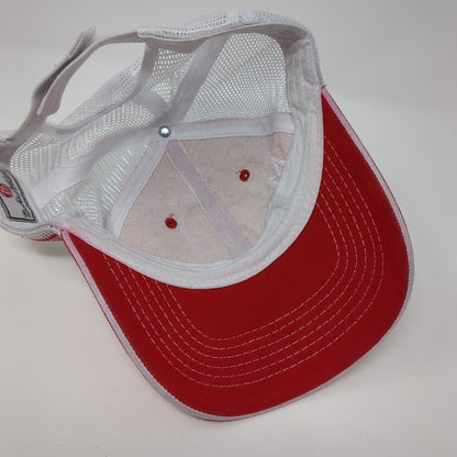 MG Boise ID Strapback Trucker Hat Red OS Adjustable Mesh Back Buck's Athletic