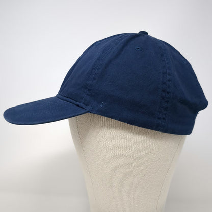 George Baseball Cap Blue One Size Adjustable Slideback Cotton Solid Plain hat