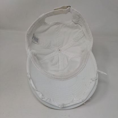 Old Navy Glitter Strapback Hat White S/M Adjustable Solid 6 Panel
