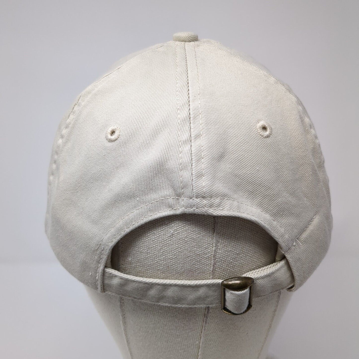 Ash Grove Slideback Hat Tan One Size Adjustable Embroidered Vent Holes