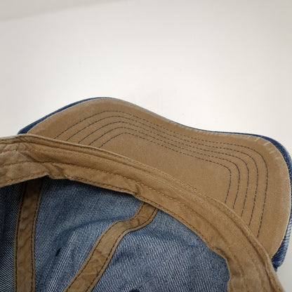 Unbranded Slideback Hat Blue One Size Adjustable 6 Panel Denim Blank