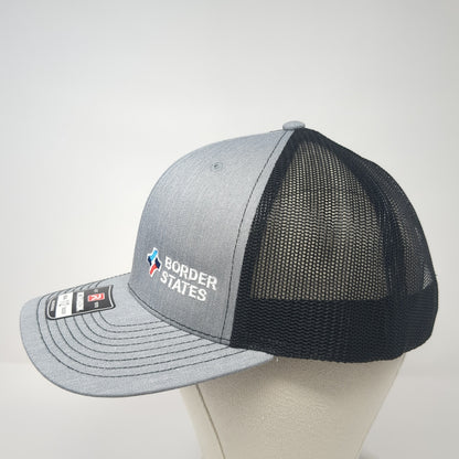 Border States Snapback Trucker Hat Gray One Size Mesh Back Embroidered