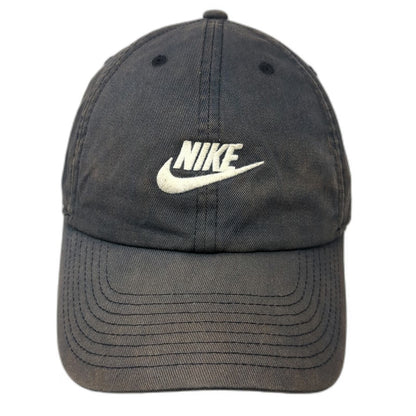 Nike Baseball Cap Black One Size Slideback Adjustable Swoosh Heritage86 Logo Hat