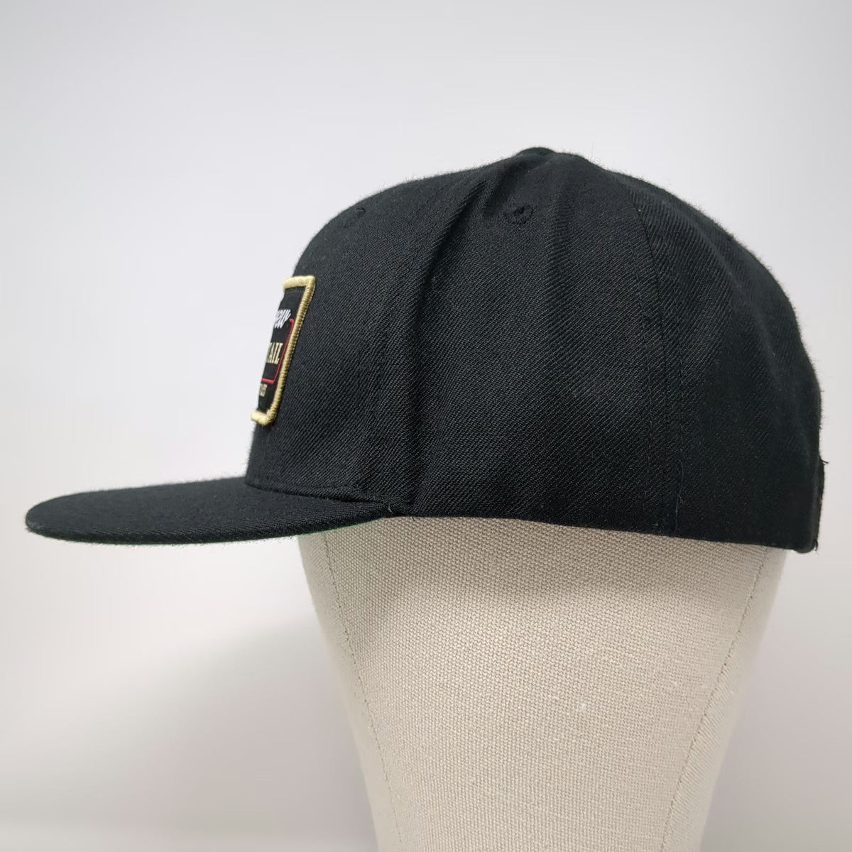 Salty Crew Snapback Hat Black One Size Chasing Tail Green Underbrim Flat Brim