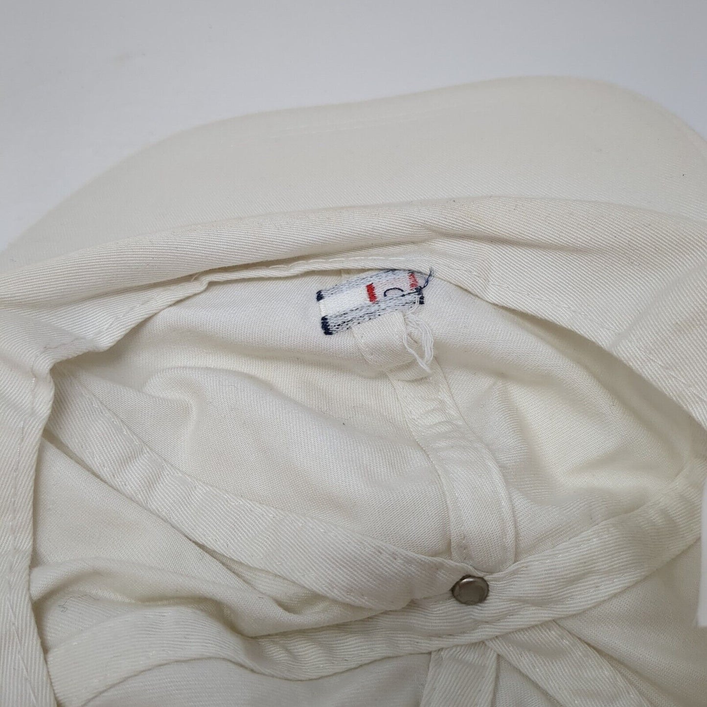Tommy Hilfiger Slideback Hat White OS Adjustable Embroidered 6 Panel Cotton