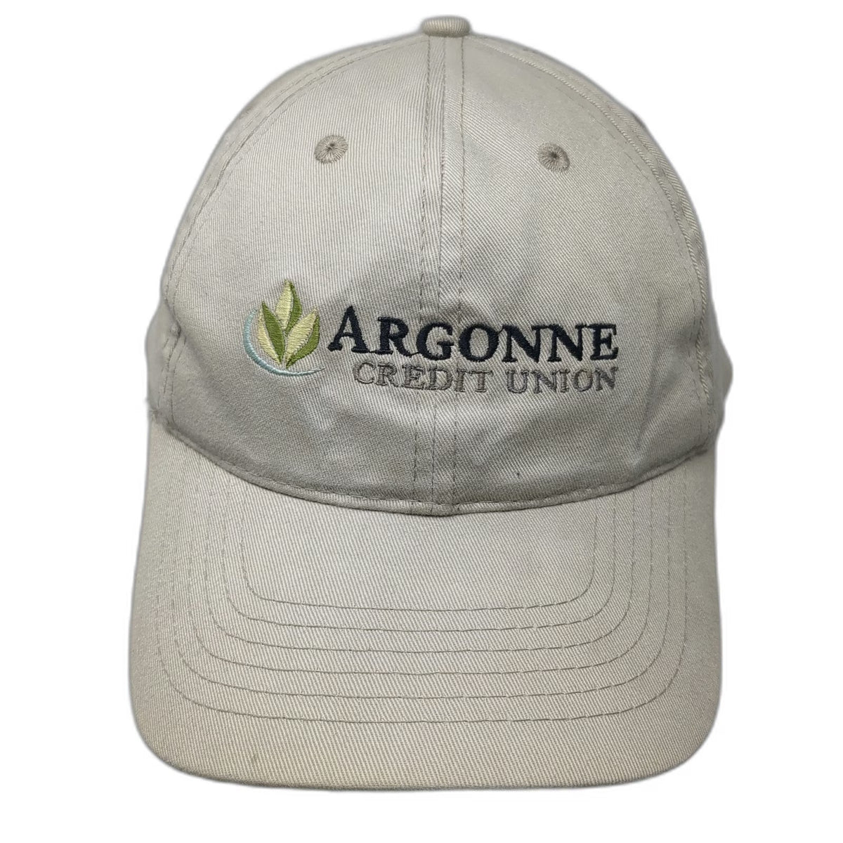 AMC Baseball Cap Beige One Size Argonne Credit Union Embroidered Slideback hat