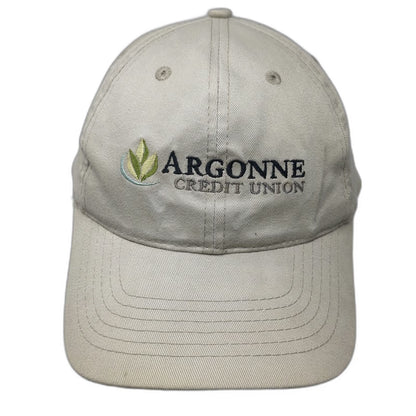 AMC Baseball Cap Beige One Size Argonne Credit Union Embroidered Slideback hat