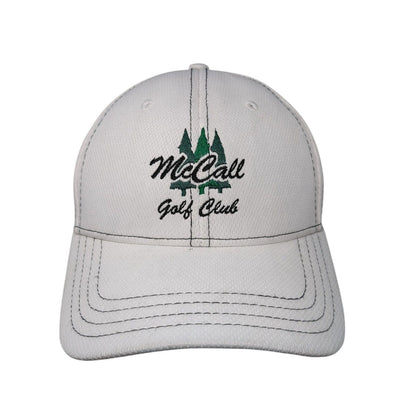 McCall Golf Club Strapback Hat White OSFA Adjustable Embroidered 6 Panel Pukka