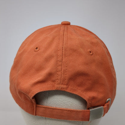 Faded Glory Slideback Hat Orange One Size Adjustable Sequin 6 Panel